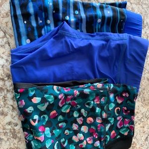 Three pairs of kids athletic pants